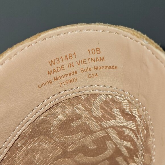 NEW Cole Haan Elyse Ankle Bootie Size 10 Blush Tan Suede Block Heel Pointed Toe - Picture 13 of 14